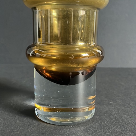 Svensk Form Seda Sweden Bo Borgstrom Bamboo Glass Vase - Picture 7 of 16